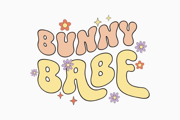 Bunny Babe Retro Easter Quotes SVG