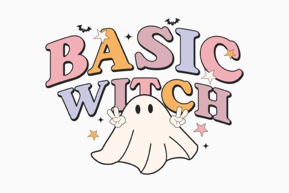 Halloween Basic Witch Retro Svg