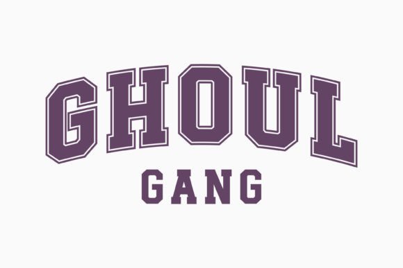 Halloween Ghoul Gang Retro Svg