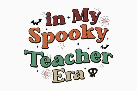 Halloween in My Spooky Teacher Retro Svg