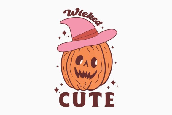 Halloween Wicked Cute Retro Svg