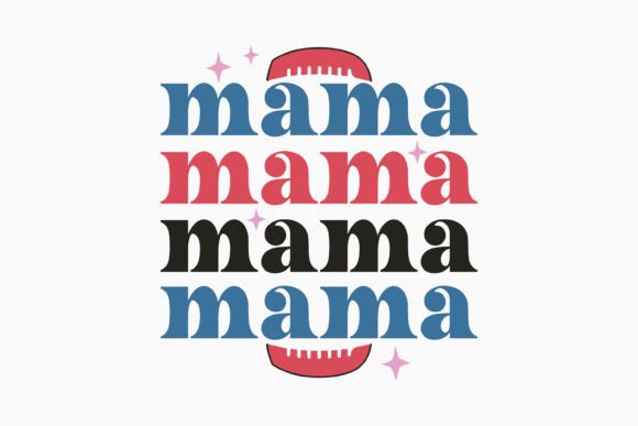 Retro Baseball Mama SVG Design Retro
