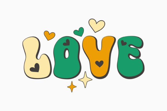 Retro Love Valentine’s Day SVG Design