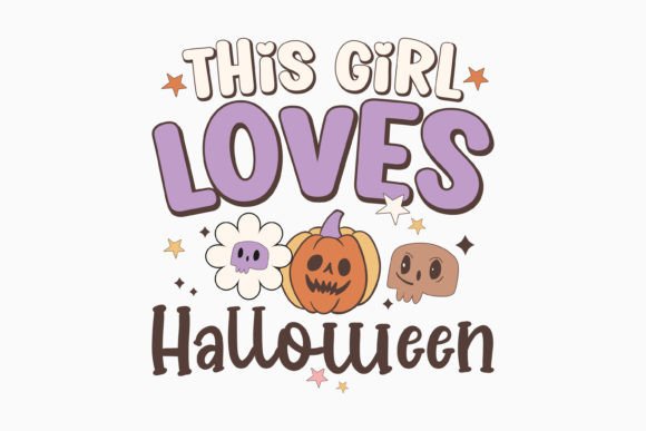 This Girl Loves Halloween Retro